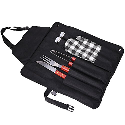 Xena Barbecue Utensils Kit BBQ Tools Set Case Stainless Steel Grill Cooking Outdoor Grilling