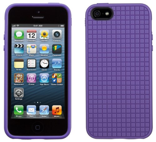 Speck PixelSkin HD Hard Shell Clip-On Case Cover for iPhone 5/5S/SE - Grape Purple