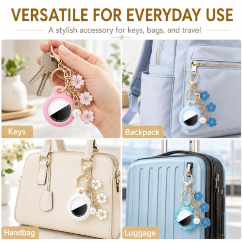 Image of MOLOSLEEVE Case for AirTag 2nd Gen (2026) & 1st Gen, Men's Women's Keyrings & Keychains for Keys, Luggage, Bags