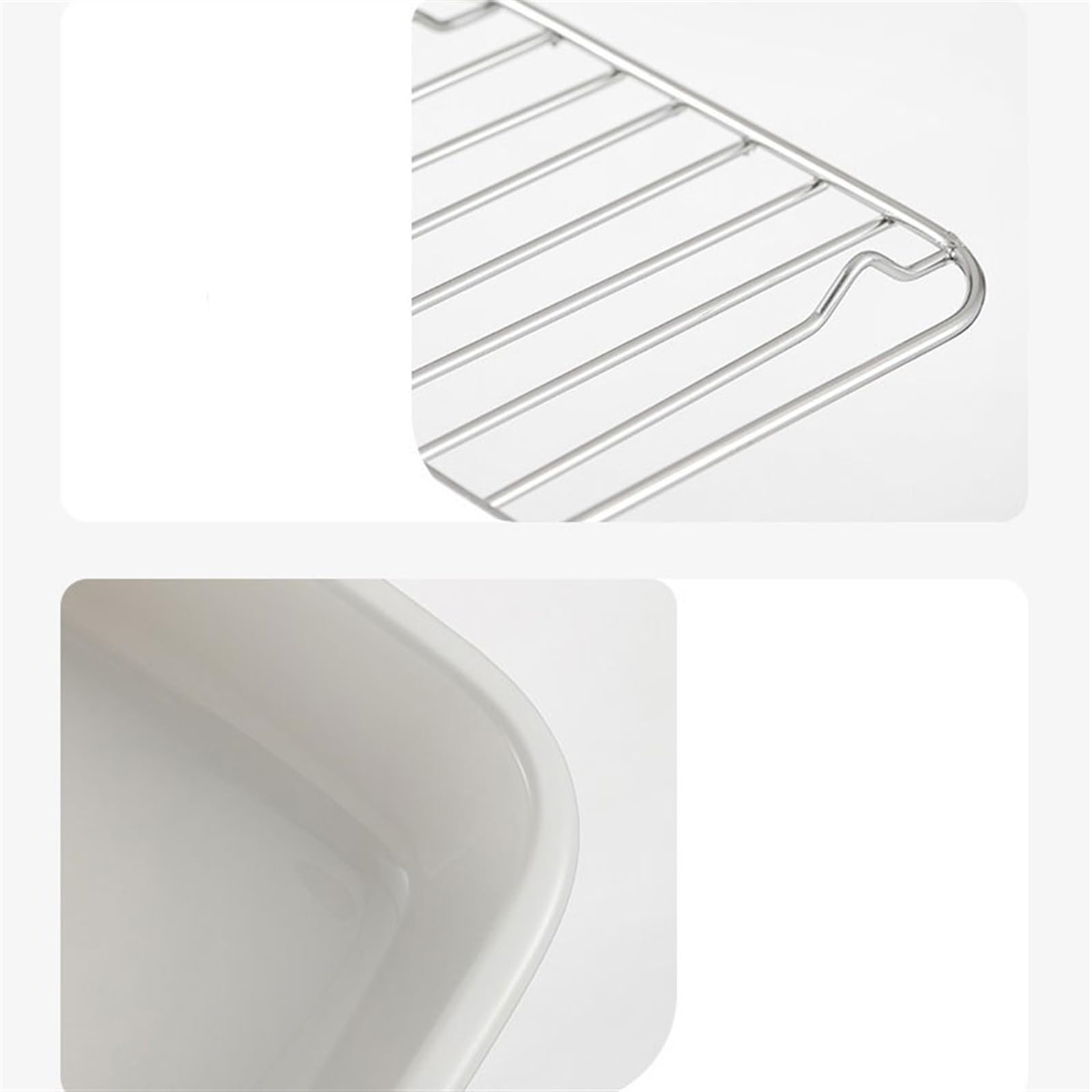 Plateau de cuisson en céramique, plateau vidange d'huile domestique Pain(1000ml)