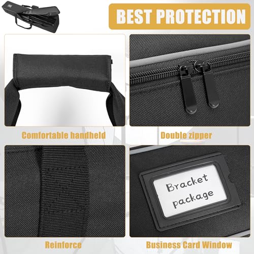 Image of Multifunctional Tripod Bag 40 X 7 X 7 Inches / 101.5 X 18 X 18 cm Heavy Duty Tripod Carrying Case with Handle for Lights, Speakers, Cameras, Booms, Microphone Stands, Black