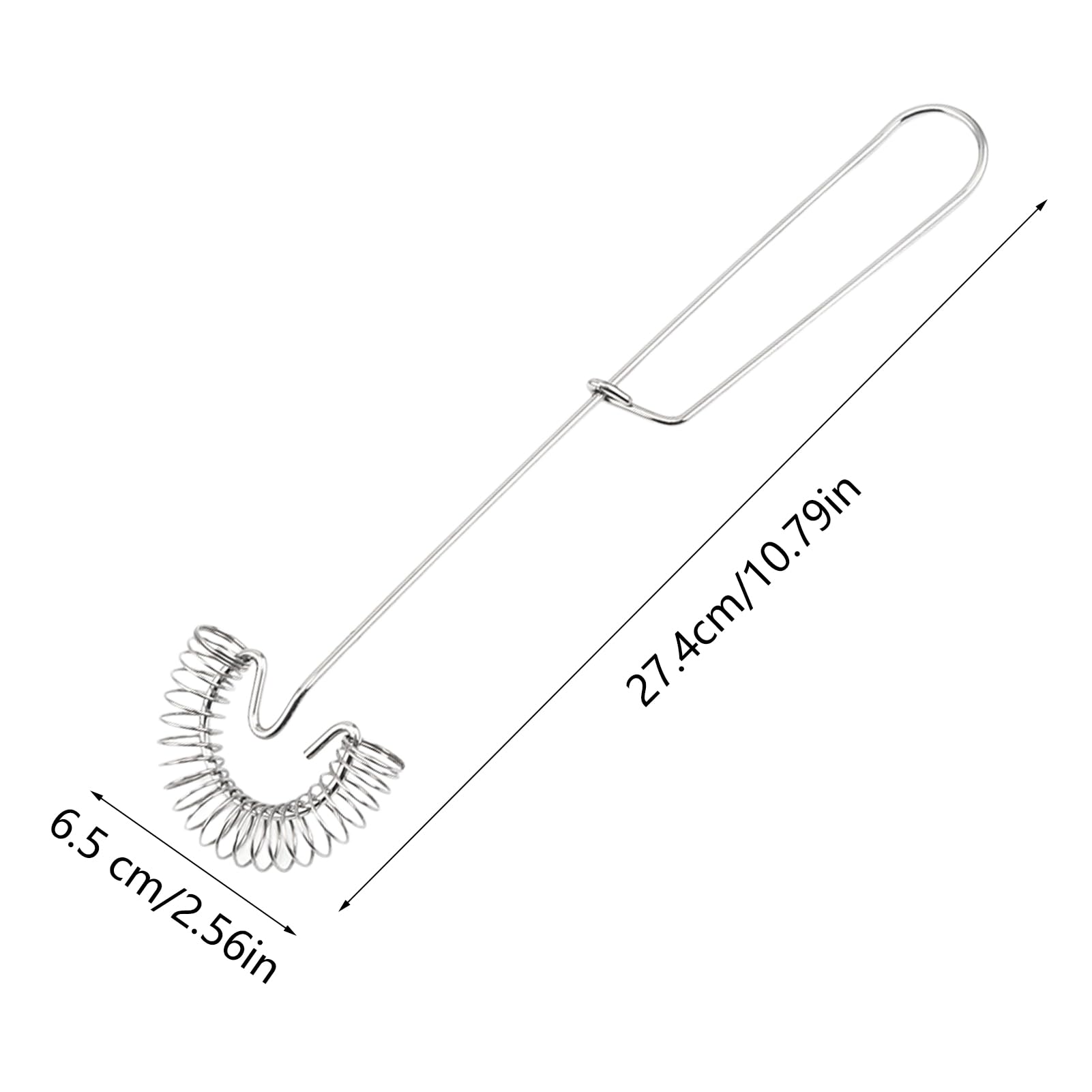 2 Fruste A Spirale In Acciaio Inox - Mini Fruste Per Salse E Uova - 27.4cm - Argento - Foto 3