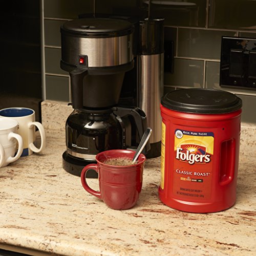 Image of Folgers Classic Medium Roast Coffee, 5-Pack of 48 Ounce Cans