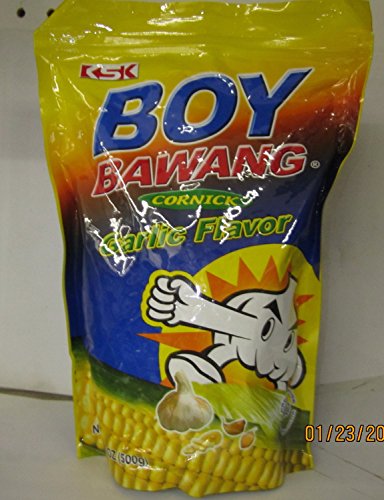 Boy Bawang Cornick Garlic Flavor 17.6 oz Large Size Bag (Pack of 2)