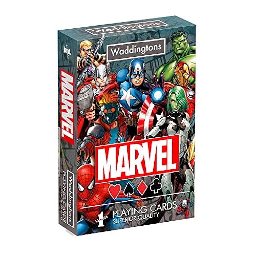 Waddingtons NO. 1 Marvel Cartas Poker - 1 Baraja De 55 Cartas Personalizadas, Para Todos A Partir De 4 Años, Desde 1 Jugador | Ya disponible en tu tienda friki favorita! En mundofriki.es!
