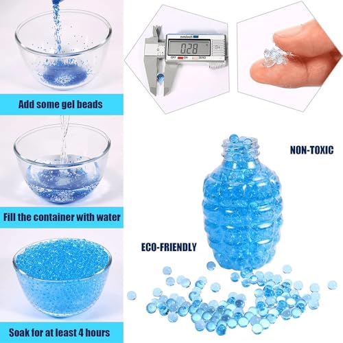 Image of SUPER TOY Gel Blaster Gun Automatic Pistol with Rechargeable Battery and 10,000 Water Balls Electric Outdoor Target Games for Kids Boys