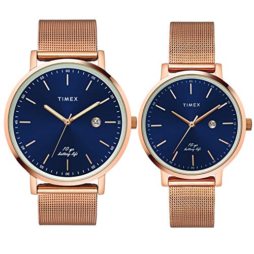 TIMEX Analog Blue Dial Couple Watch - TW00PR269