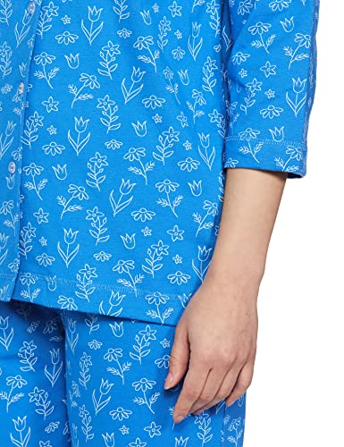 Image of Amazon Brand - Eden & Ivy Women's Cotton Regular Fit T-Shirt and Shorts Night Suit (Night Wear | Lounge Wear Set)