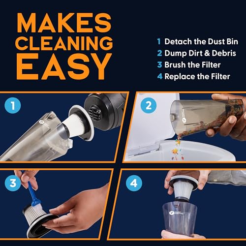 THISWORX Corded 12V Car Vacuum – 106W, 16ft Reach, Washable Filter — view 9