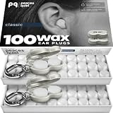 Peace&Quiet PQ 100 Wax Ear Plugs for Sleeping - Silicone Wax Earplugs