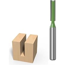 1/4inch 6mm Shank Single Double Flute Straight Bit Milling Cutter for Wood 6MM Tungsten Carbide Router Bit Woodwork Tool Set Color A, Size 6.35x5x20