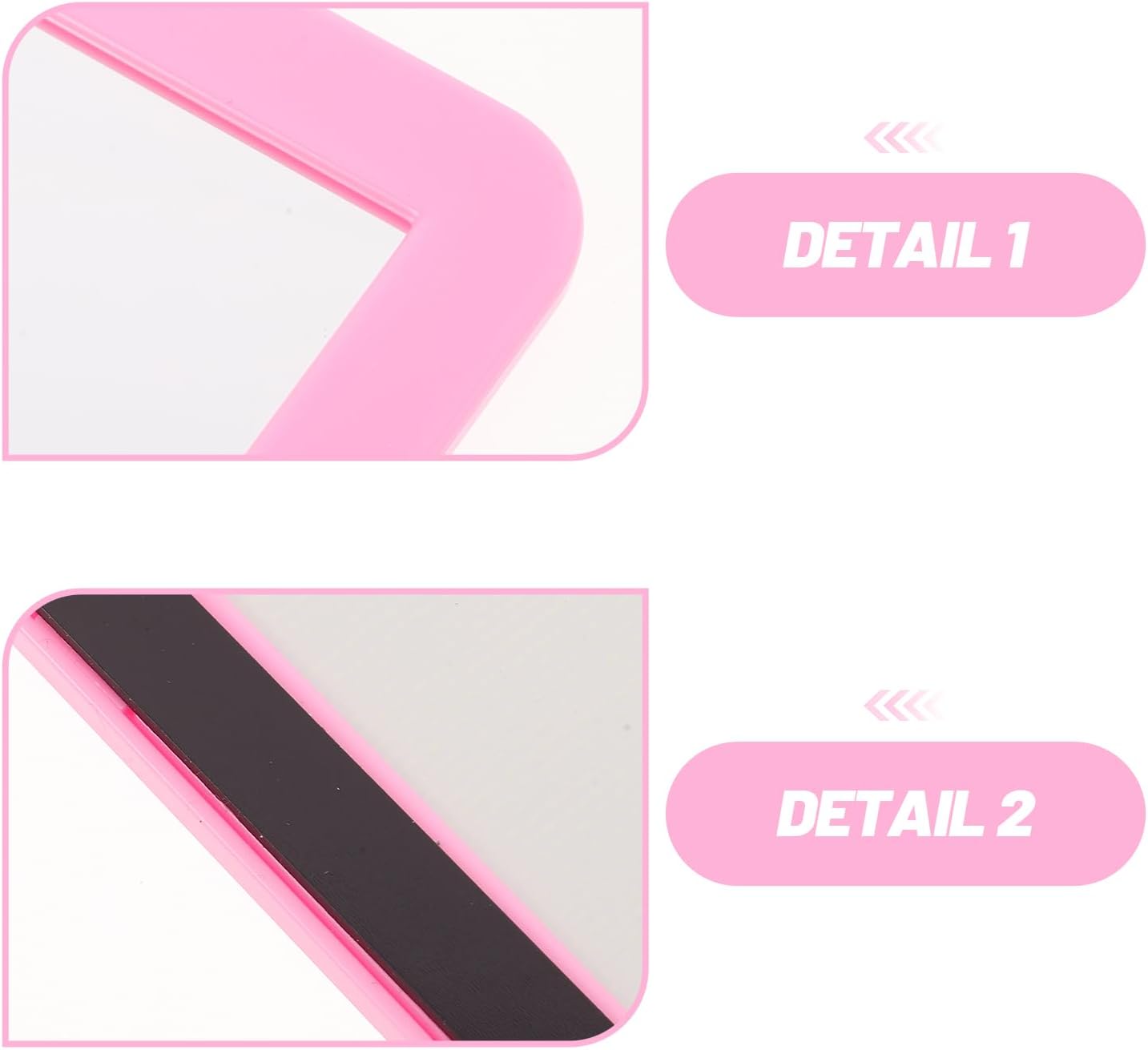7pcs Magnetic Locker Mirrors 6x4 Inch Shatterproof Rectangular Safety Mirrors with Rounded Corners for Preschool Bathroom Bedroom Home Use