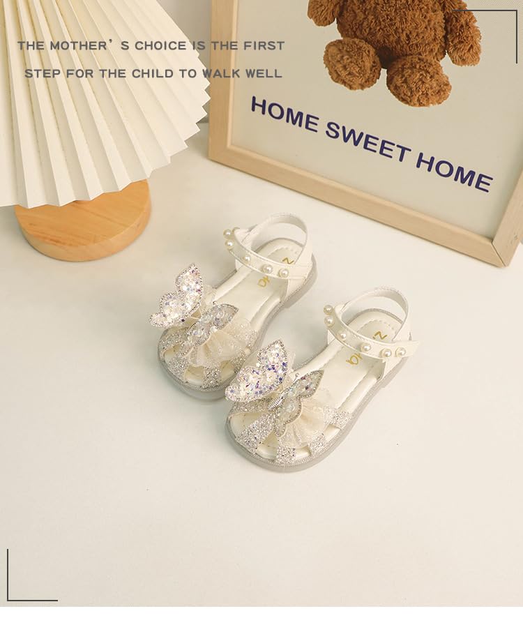 Little Girls Sandals with Flying Butterfly Girls Dress Shoes Summer Sandals3