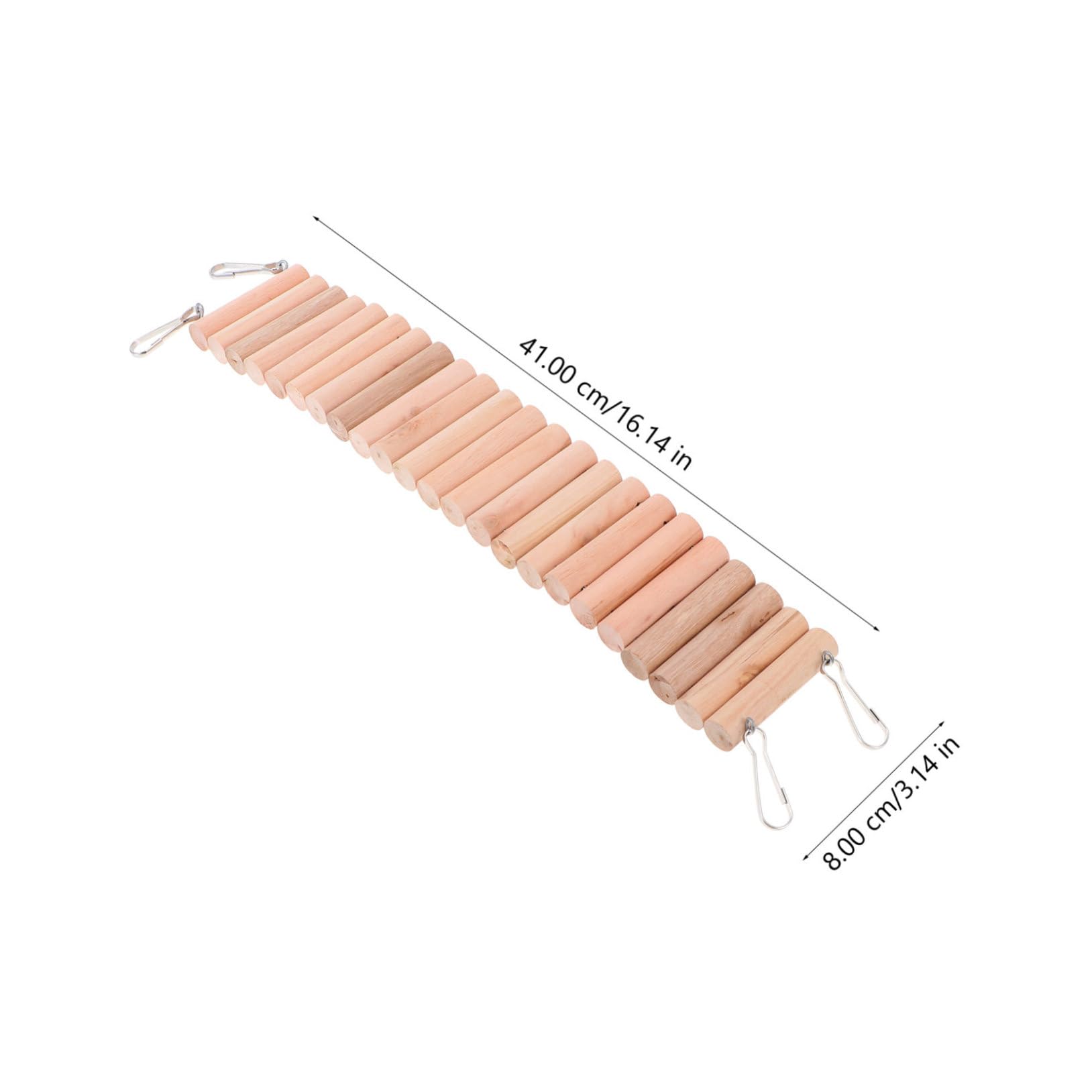 BESTonZON 1PC Multi Purpose Natural Reptiles Hiding Nest Climbing Ladder Arch Bridge for Pets Like Hamsters Lizards Tortoises Durable Design Long Stretched