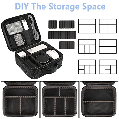 image for MATEIN Cable Organizer Bag, Waterproof Travel Electronic Storage with 