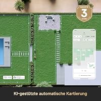 DREAME A2 1200 Mähroboter – Kabellose Verbindung Ohne RTK, für 1200 m², 360° 3D-LiDAR und KI-Sicht, 5 cm EdgeMaster-Präzisionsschnitt + Garage für Mähroboter – Ansicht 3