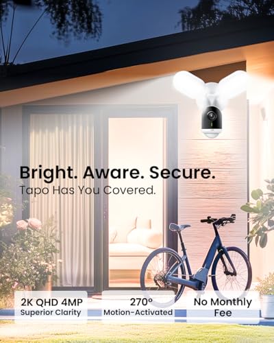 Tapo C720 2K 4MP Floodlight Outdoor Security Camera QHD CCTV Camera Wi-Fi - Image 2