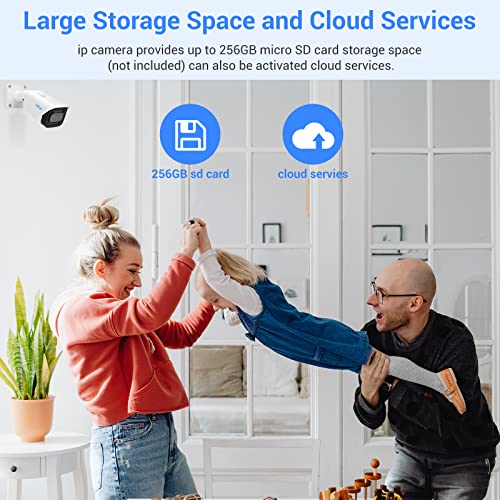 Brillcam Ultra Hd 4K Security Camera Outdoor, 8Mp Bullet Poe Ip Camera With Night Vision, 2.8Mm Lens Camera For Home Security, Smart Human Detection, Up To 256Gb Micro Sd Card, Ip67 Waterproof #TOP5