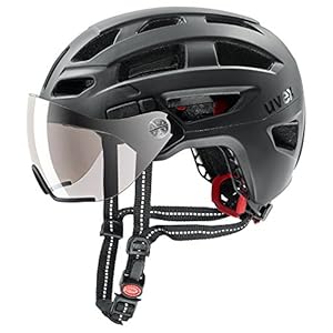 Uvex Finale Visor City Trekking Fahrrad Helm schwarz 2023