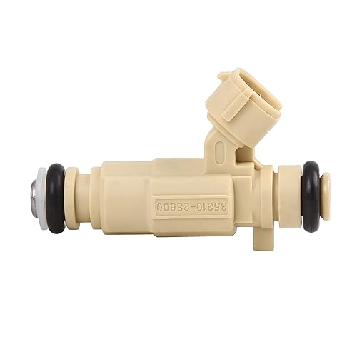 Miniatura 8 de uxcell 6pcs 35310-23600 Inyector de combustible para Hyundai Santa Fe 07-09 Tucson 05-09 Elantra 01-08 Tiburon 03-08 para Kia Optima Rondo 07-10