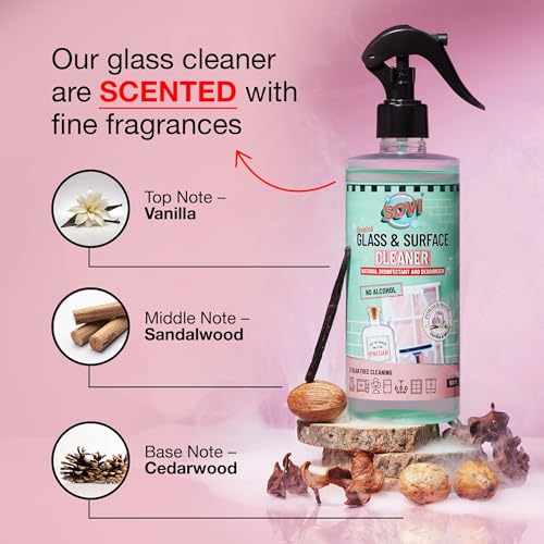 Image of SOVI Glass & Surface Cleaner, 500ml, Pack of 2