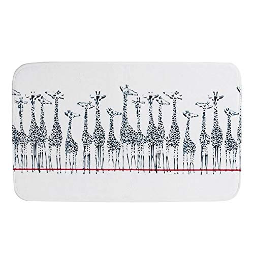 Badematten-Set, wasserdichter Deckel, WC-Deckelbezug, Matte, 180 x 180 cm, Giraffen-Badeteil, Duschvorhänge für jeden… – Bild 6