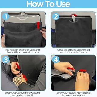 Poggiapiedi Aereo Bambini, Poggiapiedi per Aeroplano, Poggiapied per Aereo per Bambini, Lettino Da Viaggio Per Bam-bini In Ae-reo, per Viaggi Brevi in Ae-reo