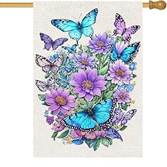 Large Butterflies Flowers