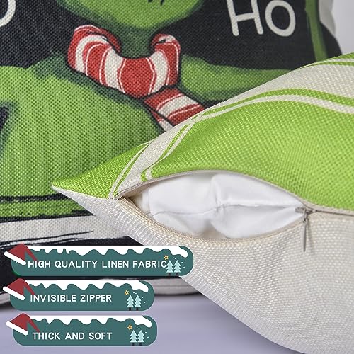 Duzxlcq 0002 Christmas Pillow Covers 16X16 Inch Set Of 4 For Christmas Decorations Christmas Throw Pillow Case Decor thumb #2