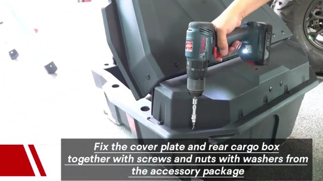 CUSAUTV UTV Tonneau Cover Compatible With 2024 Polaris RZR