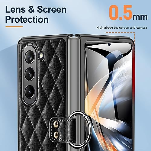 Étui pour Samsung Galaxy Z Fold 5 de luxe en cuir PU avec rabat - 5