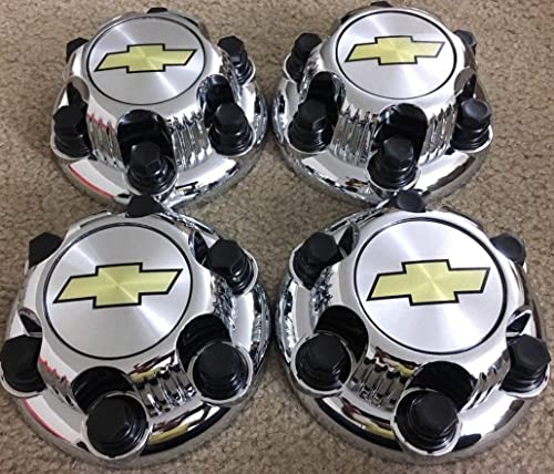 Achoc Set Of 4 Chrome Chevy Silverado 6 Lug 1500 Center Caps 16" 17" Steel Wheels 15067579 #TOP3