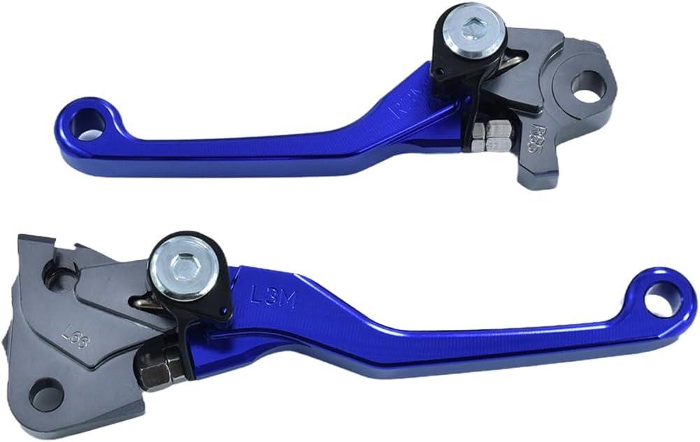 Motorcycle CNC Aluminum Brake Clutch Lever Handle Pivot for yz250f yz450f yz426f 2009-2023 yz125 yz250 2015-2023 yz125x 17-23 yz250x 16-23 yz250fx 20-23 yz450fx 19-23 Pit Dirt Bikes (Blue)
