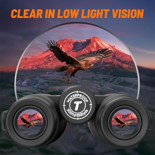 Image of 15x55 UHD Binoculars for Adults High Powered with Phone Adapter - Large View, BAK4 Prism, Waterproof, Lightweight for Bird Watching, Hunting, Cruise, Travel, Camping (Orange)