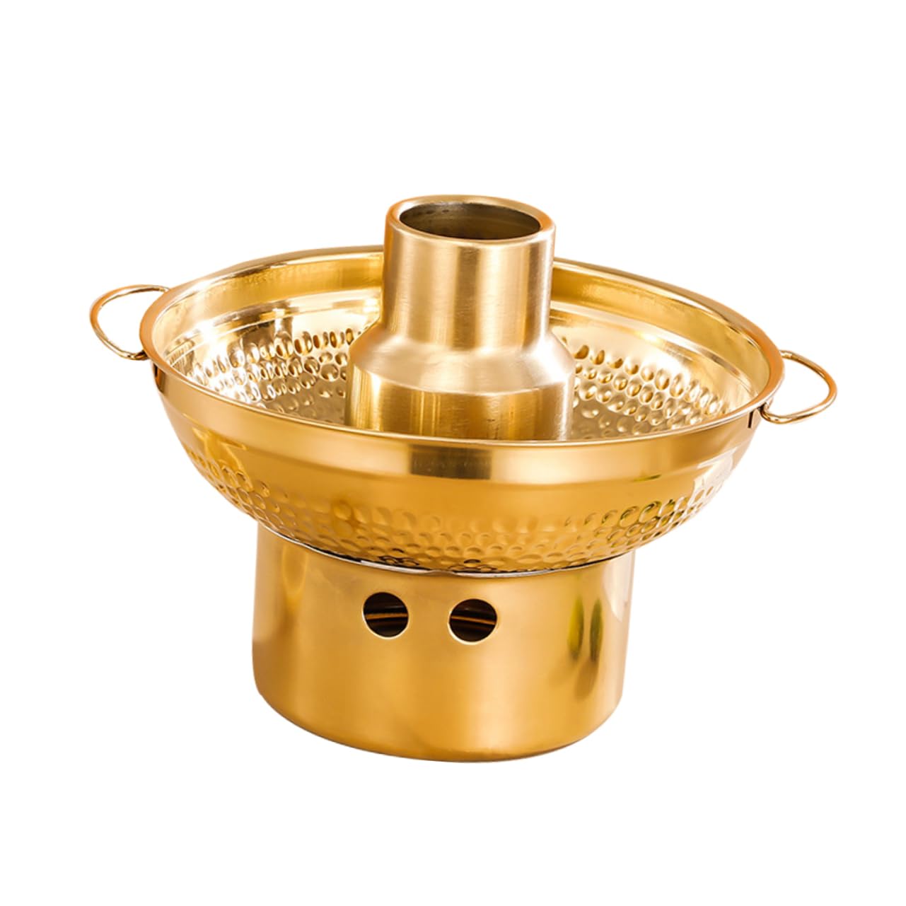 COLLBATH Stainless Steel Dessert Serving Bowl Hot Pot Cooking Pot Dessert Holder Portable Hotpot Perfect for Family Hotel Restaurant