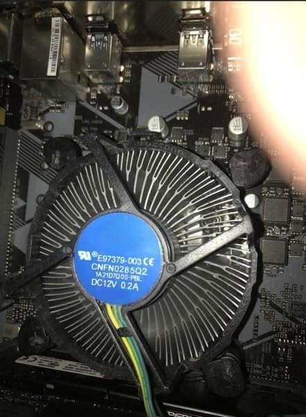 Processor Cooling Fan for i3/i5/i7 LGA115x CPU Fan E97379 003 Core i3 i5 i7 Socket 1150 1155 1156 4-Pin Connector CPU Cooler with Aluminium Heatsink and 3.5-Inch Fan for Computer