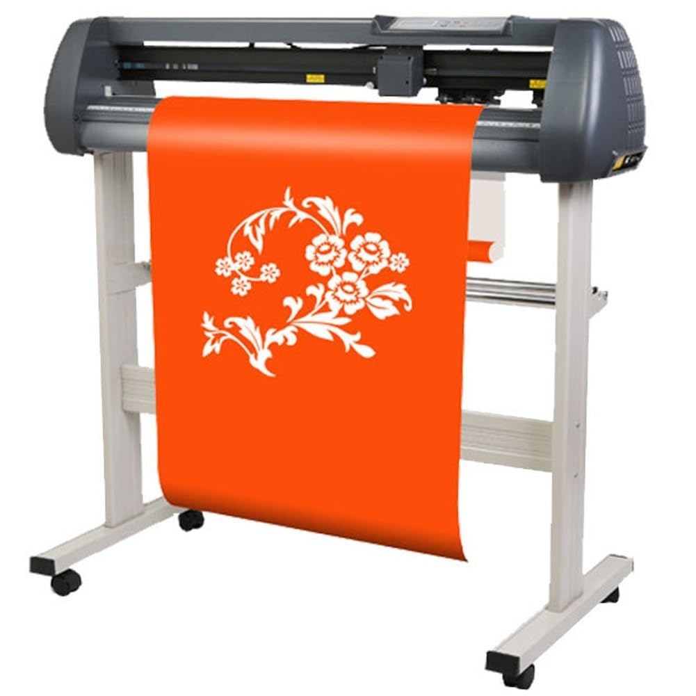 Maszyna do cięcia winylu do cięcia papieru, wyświetlacz LCD, półautomatyczna konstrukcja, regulowana prędkość 10-800 mm/s zastosowanie biurowe, wszechstronne zastosowania