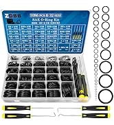 ZDBB 1000 Pcs 18 Größe O Ring und Gummi Unterlegscheiben Kit für Sanitär, Wasserhahn und Duschköpfe - Reparatur Dichtung 515ZLqi%2BkBL. AC SR166,182