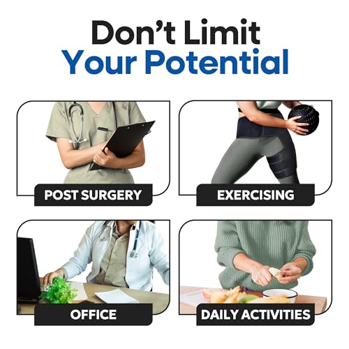 plus size hip brace thigh compression sleeve  sciatica pain relief device brace  hamstring amp groin compression sleeve wrap  sciatic nerve relief  hip support braces for women amp men  x-lg  right