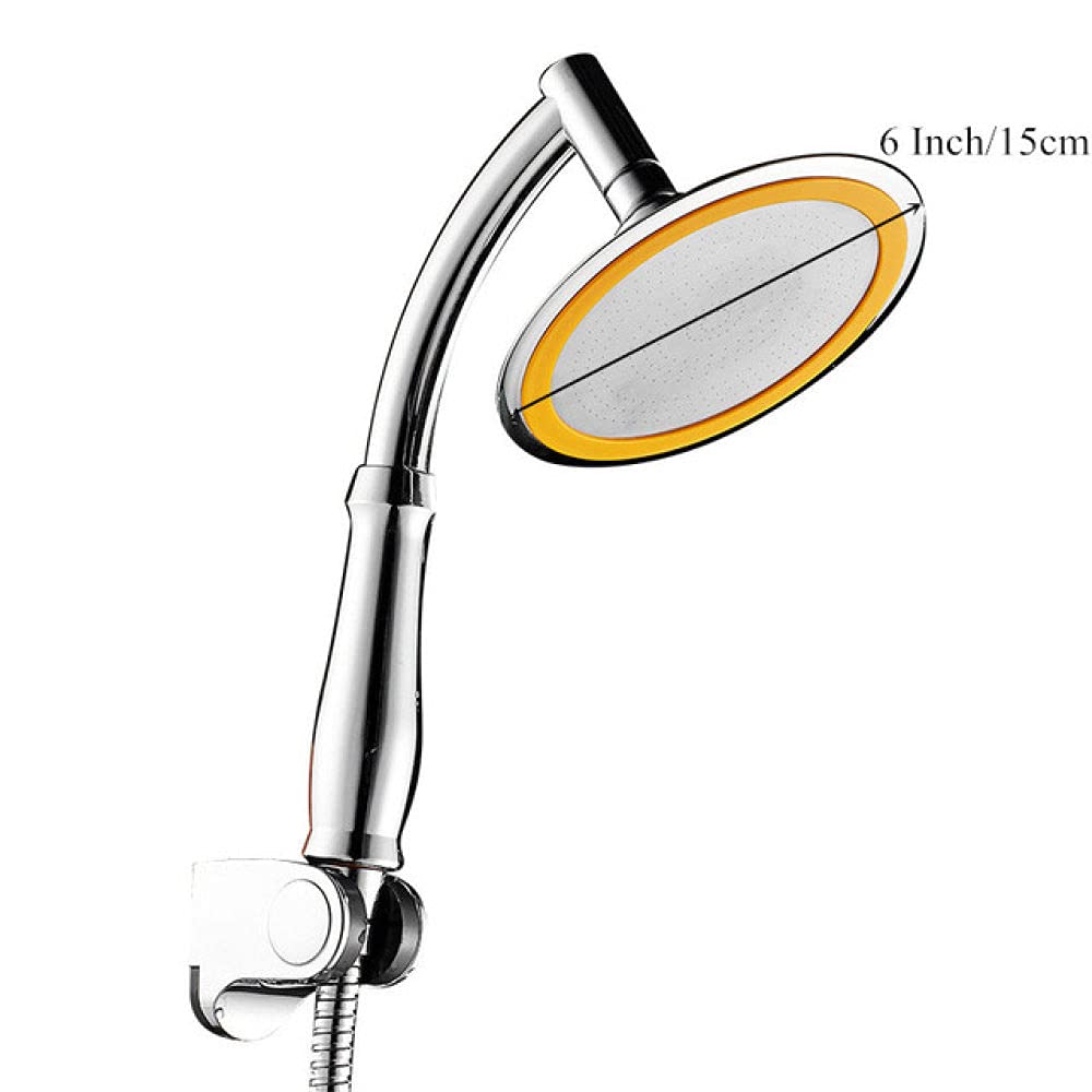 VVW&LIU Cabezal de Ducha de baño ABS de 2 Modos Ajustable de 4/6 Pulgadas Cabezal de Ducha de Lluvia Grande Ultrafino Cabezal de Ducha de Mano de Alta presión, 6 Pulgadas