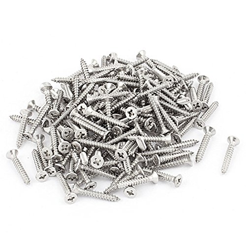 Tornillos autorroscantes de cabeza plana Phillips 2.9mm x 19mm 150 piezas miniatura 1