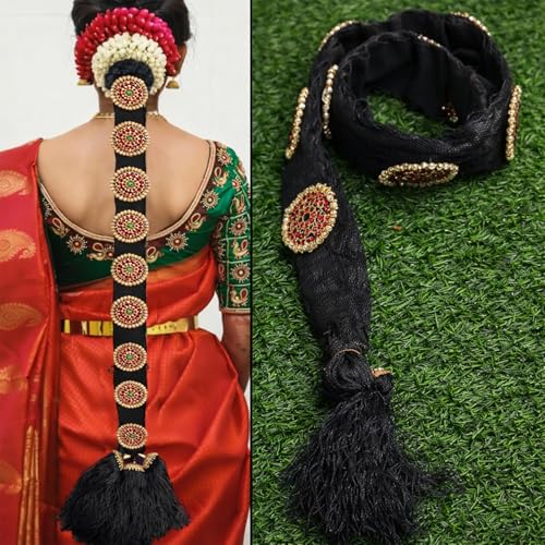 THANU'S CRAFT Pula Poola Jada Billalu Hair Choti Ornaments Bharat...