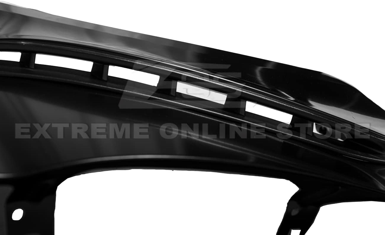 Replacement For 2018-2023 Ford Mustang | GT350 Style Steel - Matte Black Replacement Side Scoop Vented Wheel Trim Fender Pair