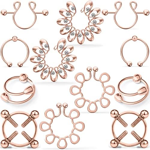 Buy Goerhsjie Fake Nipple Piercing Fake Nipple Ring Fake Nipple Noose