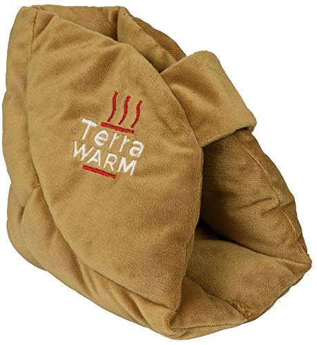 Warming Cooling Natural Microwave Heel Protector Pillow Booties Cushion for Bed Sores, Foot