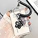 IPEWOEF 1Pcs Cute Photocard Holder Keychain Kpop Photo Card Holder Star Wave Photocard Keychain Transparent Pc Holder Creative Photocards Holder for Bus Student Card Photo Protector
