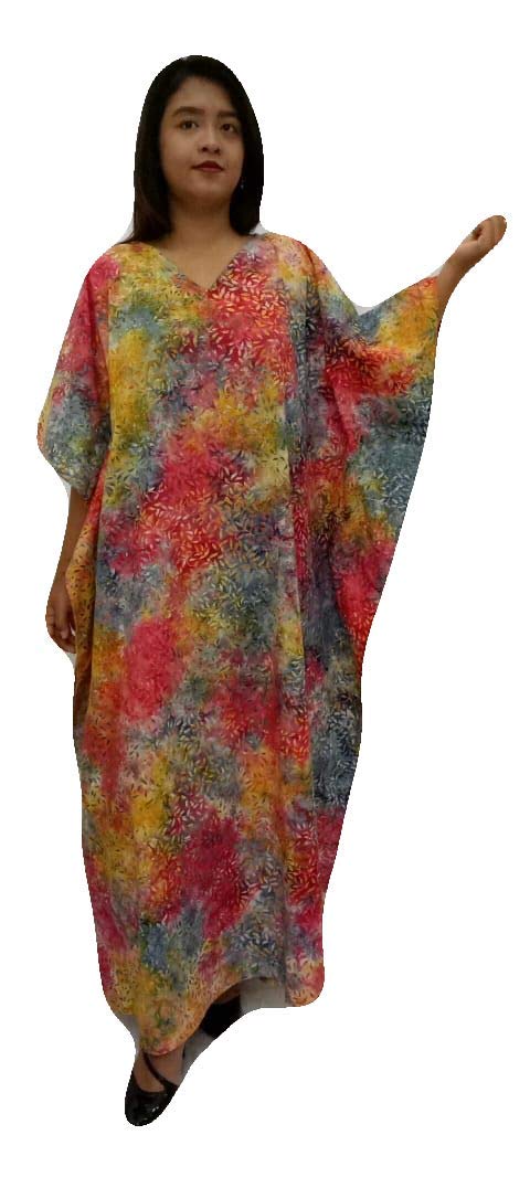 Cool Kaftans Autumn Full Length Hand Made Batik Printed Plus Size Long Ladies Womens Dress Gift Loose Lounge