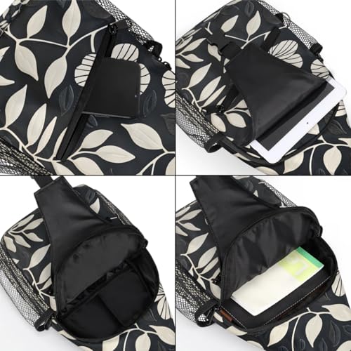 Bolso Sling Unisex con Estampado de Hojas y Flores miniatura 5