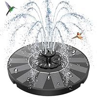 SZMP Solar Springbrunnen für Außen, 2026 Upgrade Solar Teichpumpe, Solarbrunnen für Draussen mit 8 Düsen & 4 Fixe Rohre Solar Wasserpumpe Solar Schwimmender Fontäne Pumpe für Garten, Teich, Vogel-Bad