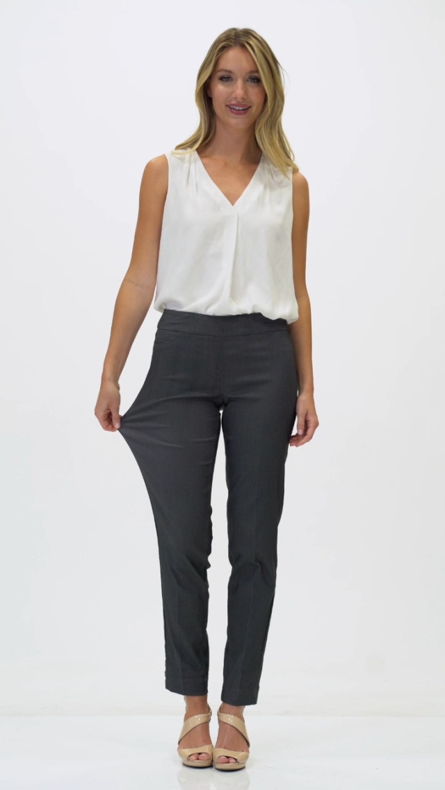 Pantaloni Donna Slim-Sation A Vita Alta Con Controllo Pancia - Tessuto Elasticizzato - Taglie 2-18